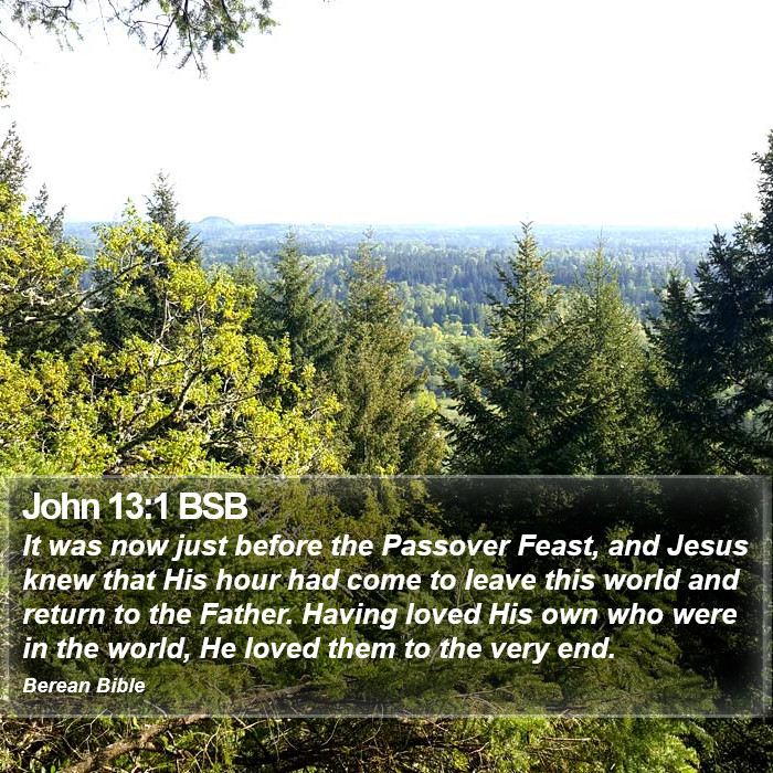 John 13:1 BSB Bible Study