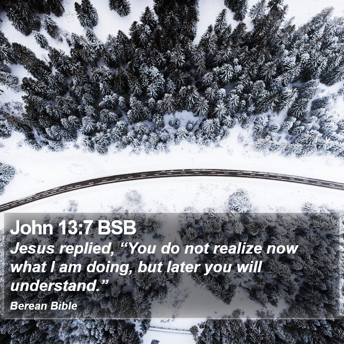 John 13:7 BSB Bible Study