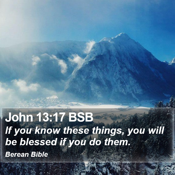 John 13:17 BSB Bible Study