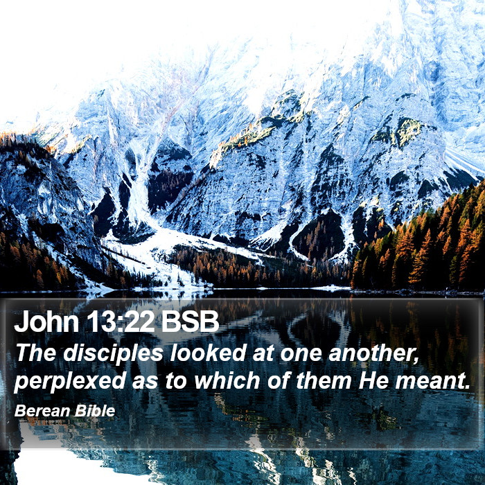 John 13:22 BSB Bible Study