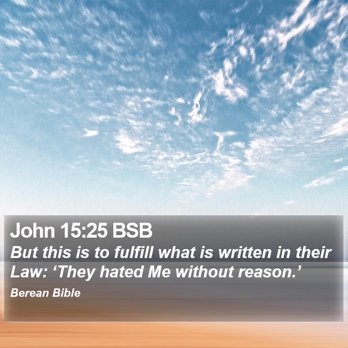 John 15:25 BSB Bible Study