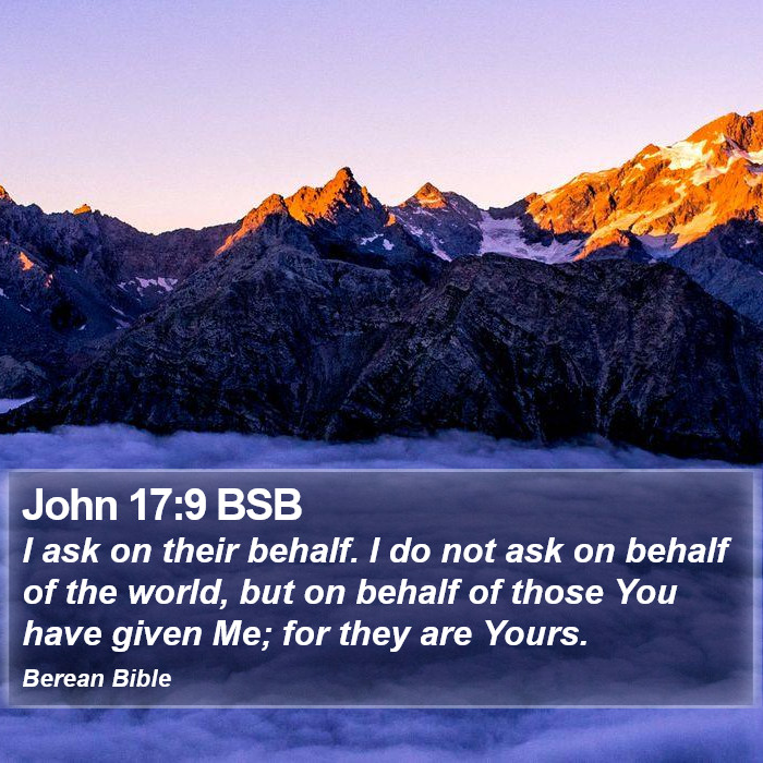 John 17:9 BSB Bible Study