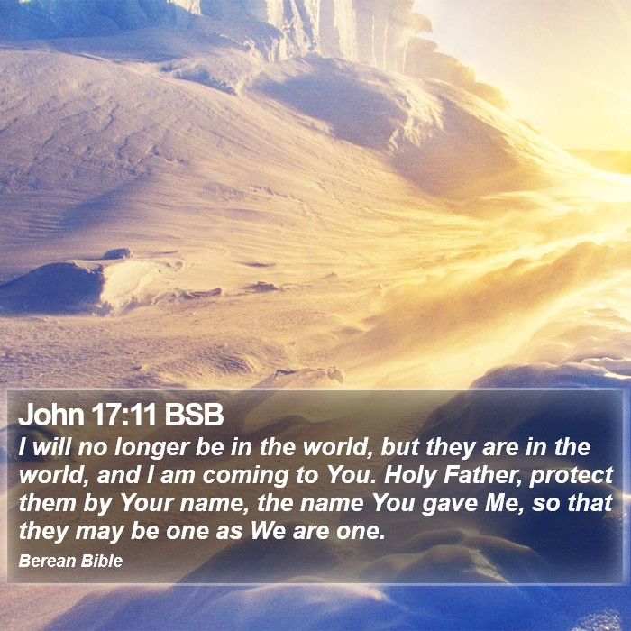 John 17:11 BSB Bible Study