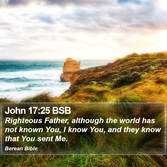 John 17:25 BSB Bible Study