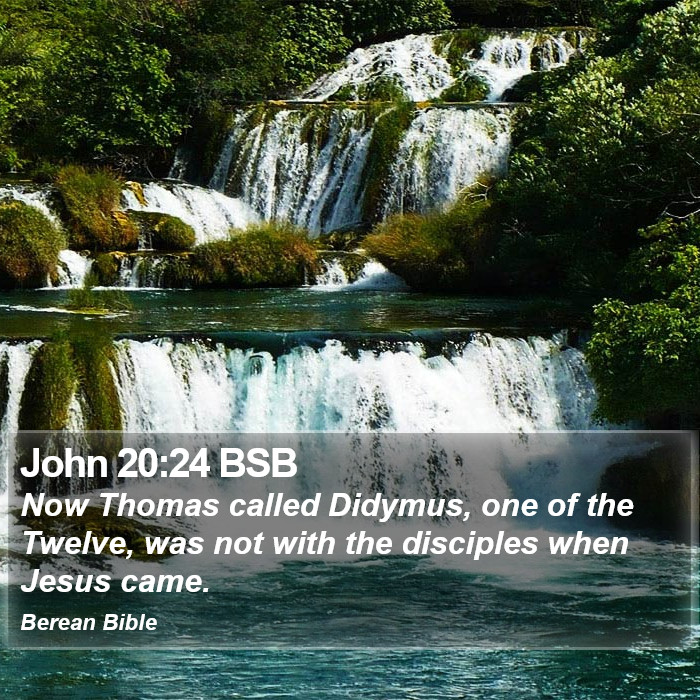 John 20:24 BSB Bible Study