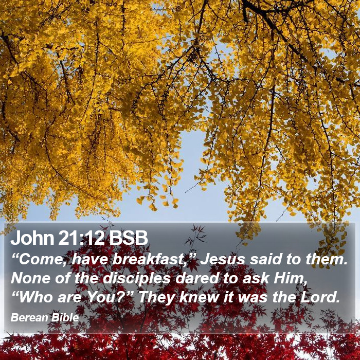 John 21:12 BSB Bible Study