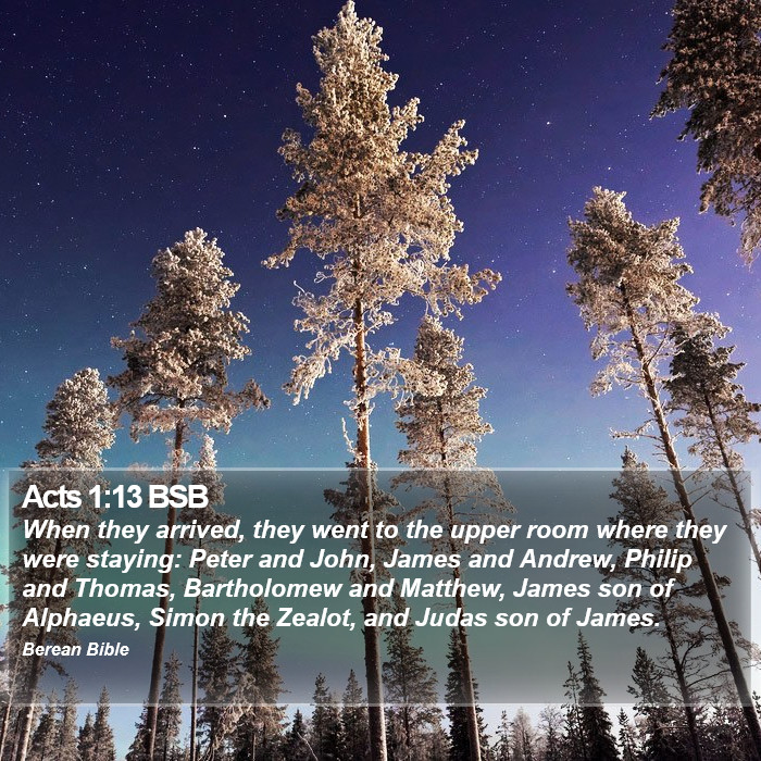 Acts 1:13 BSB Bible Study