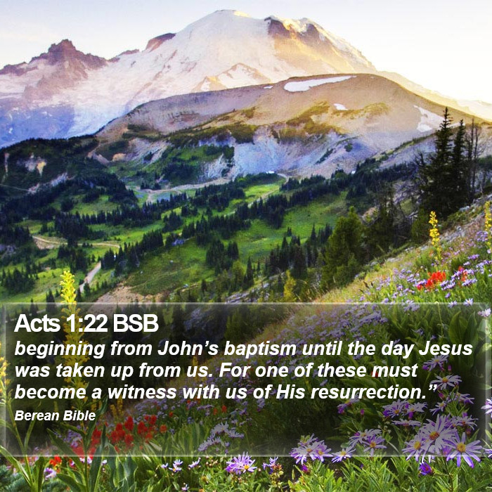 Acts 1:22 BSB Bible Study