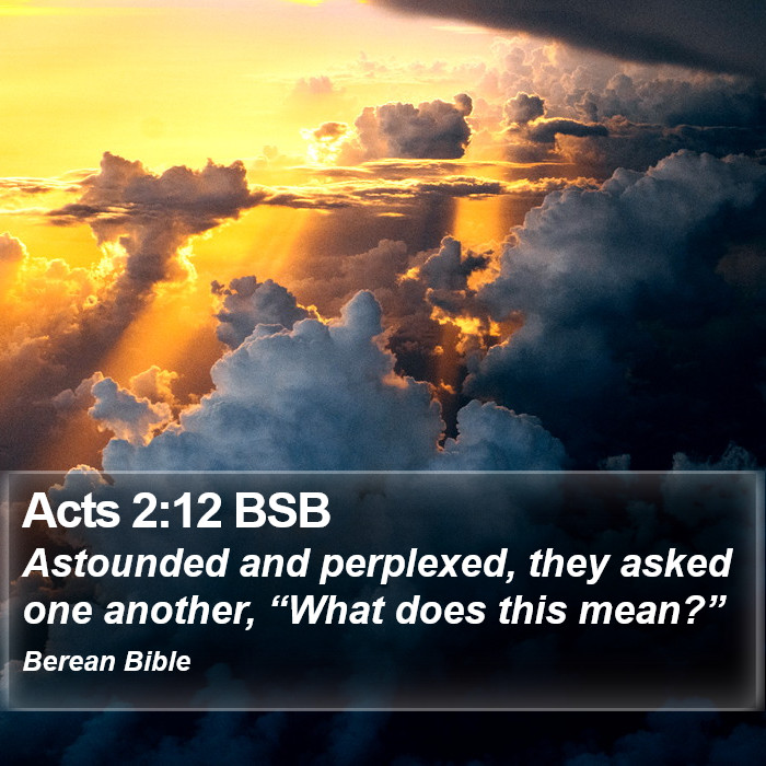 Acts 2:12 BSB Bible Study