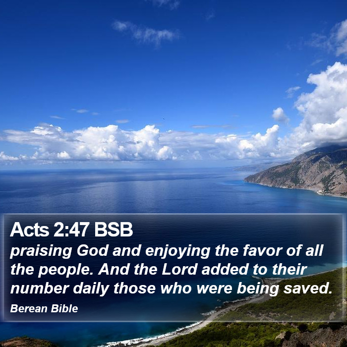 Acts 2:47 BSB Bible Study