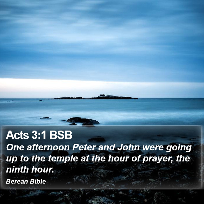 Acts 3:1 BSB Bible Study