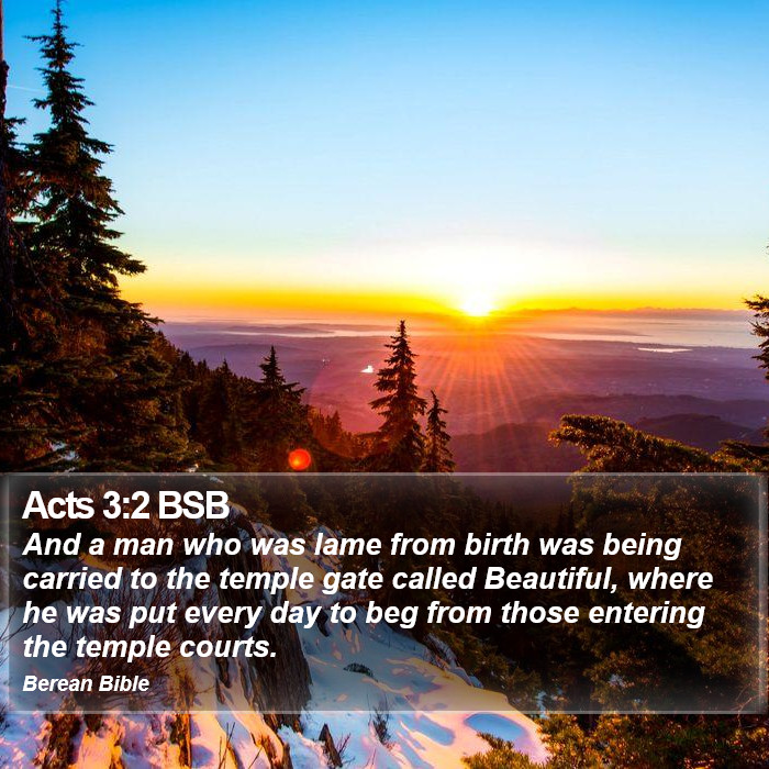 Acts 3:2 BSB Bible Study