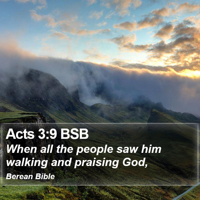 Acts 3:9 BSB Bible Study