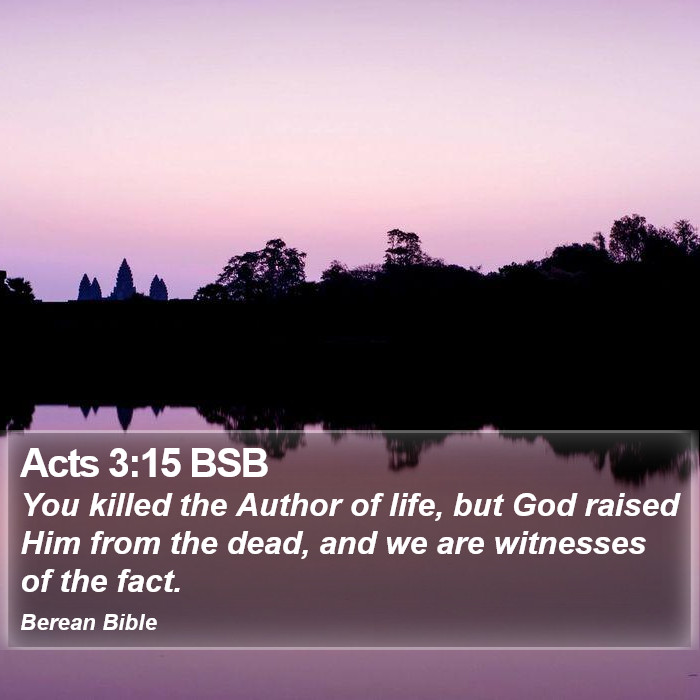 Acts 3:15 BSB Bible Study