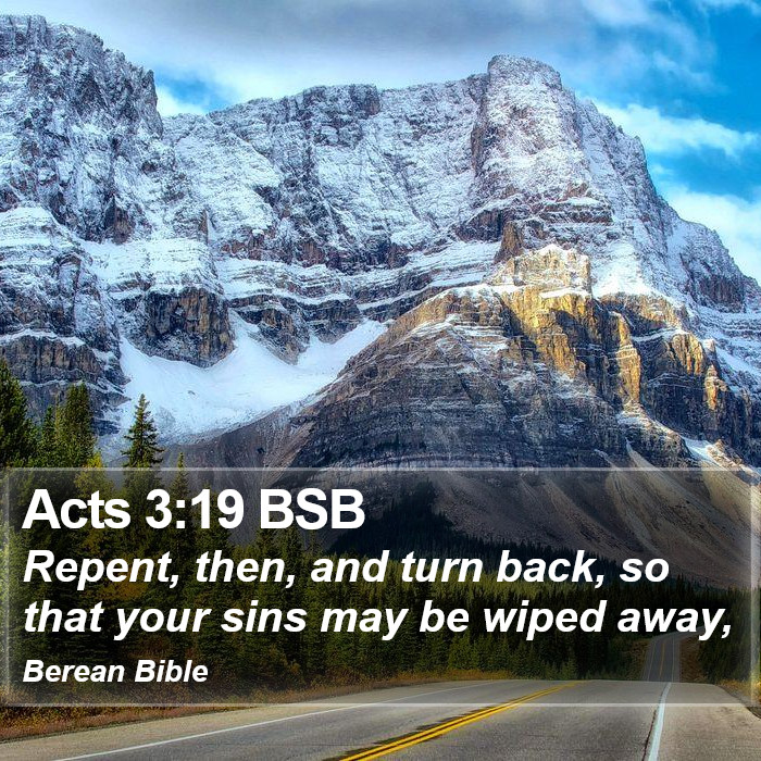 Acts 3:19 BSB Bible Study