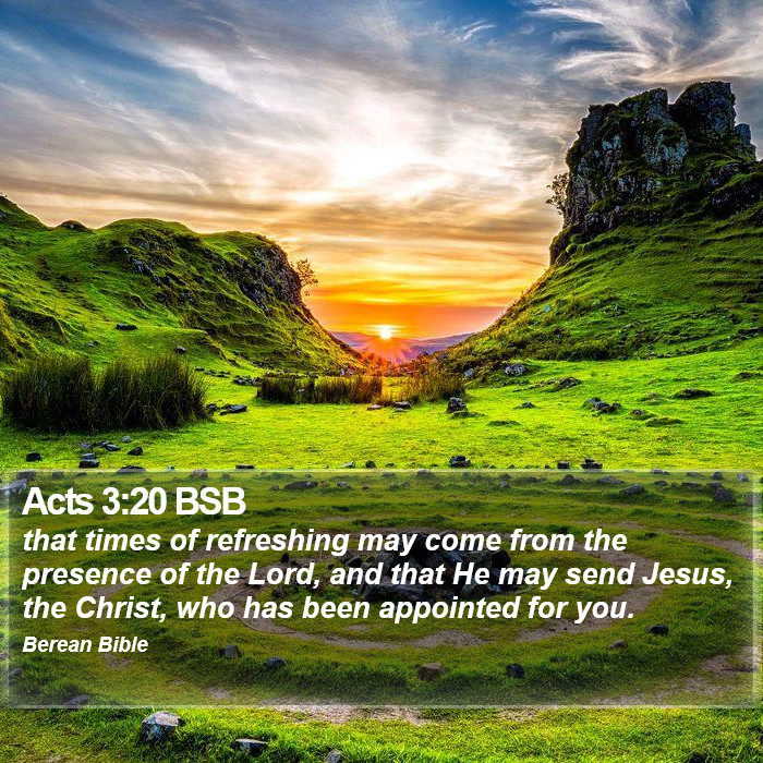 Acts 3:20 BSB Bible Study