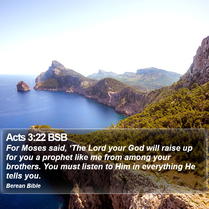 Acts 3:22 BSB Bible Study