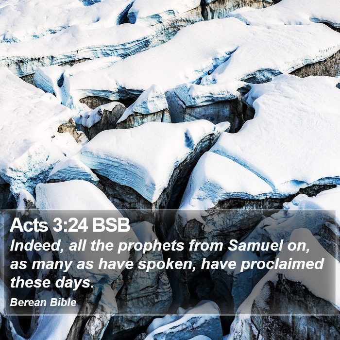 Acts 3:24 BSB Bible Study