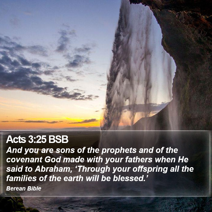 Acts 3:25 BSB Bible Study