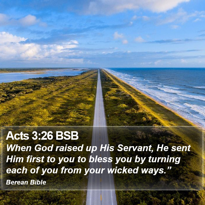 Acts 3:26 BSB Bible Study