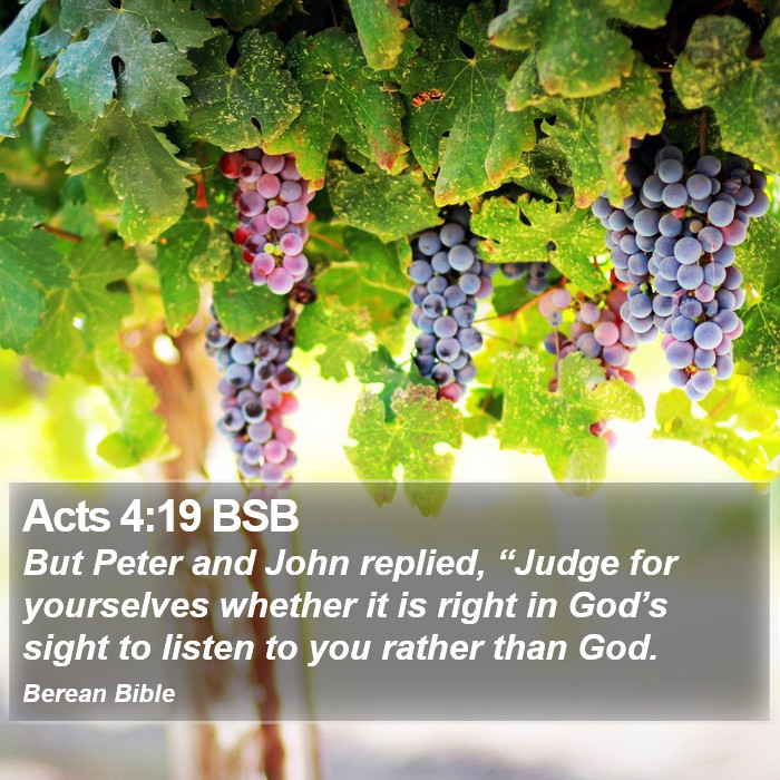 Acts 4:19 BSB Bible Study