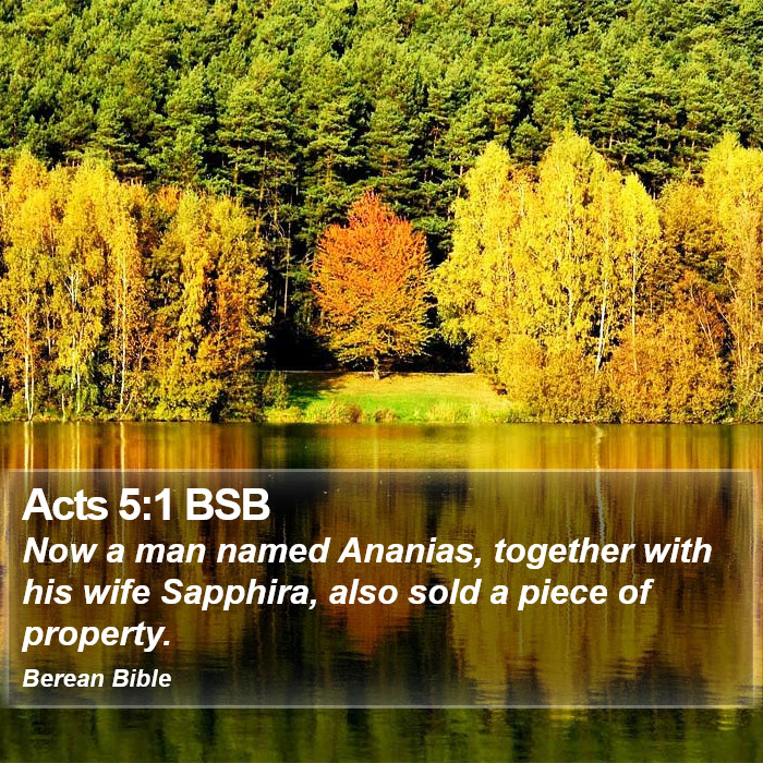 Acts 5:1 BSB Bible Study