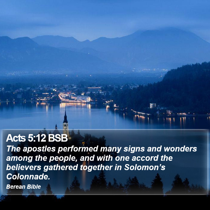 Acts 5:12 BSB Bible Study