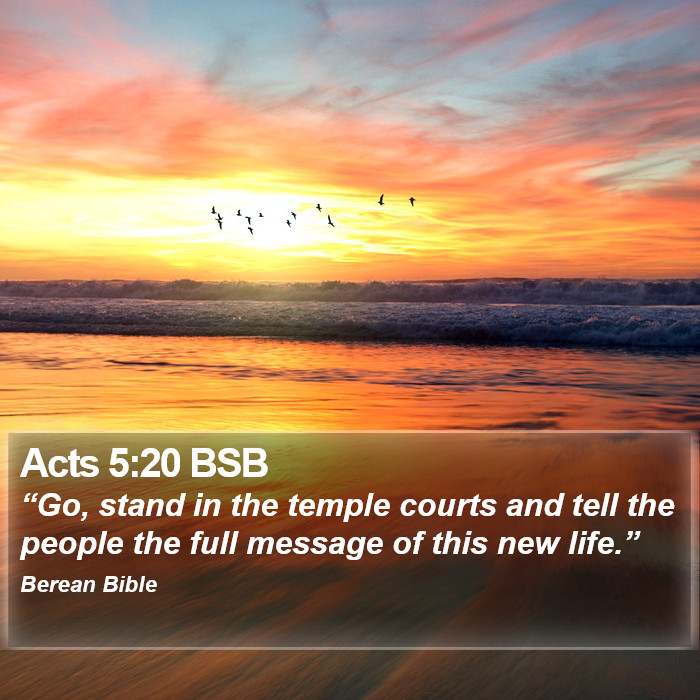 Acts 5:20 BSB Bible Study