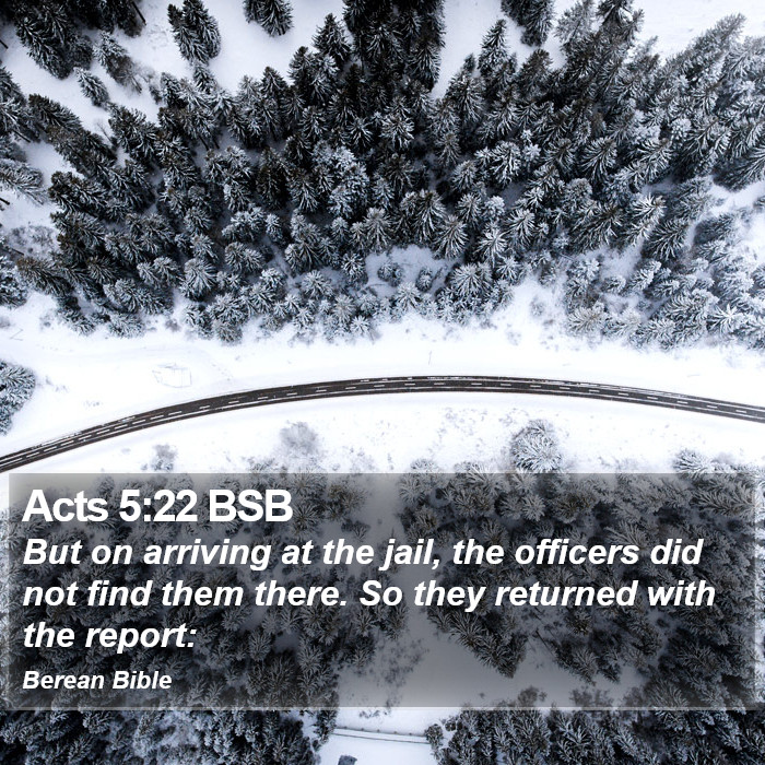 Acts 5:22 BSB Bible Study