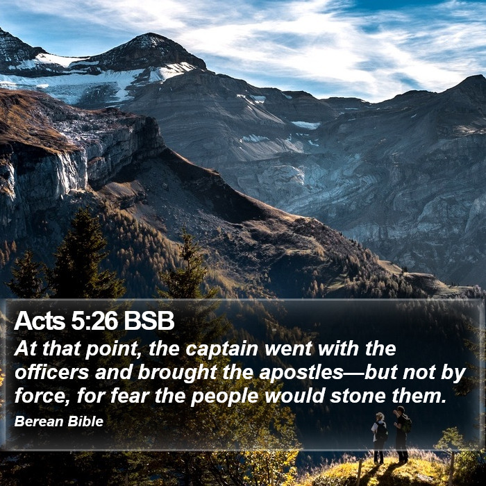 Acts 5:26 BSB Bible Study