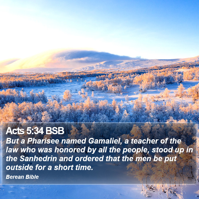 Acts 5:34 BSB Bible Study