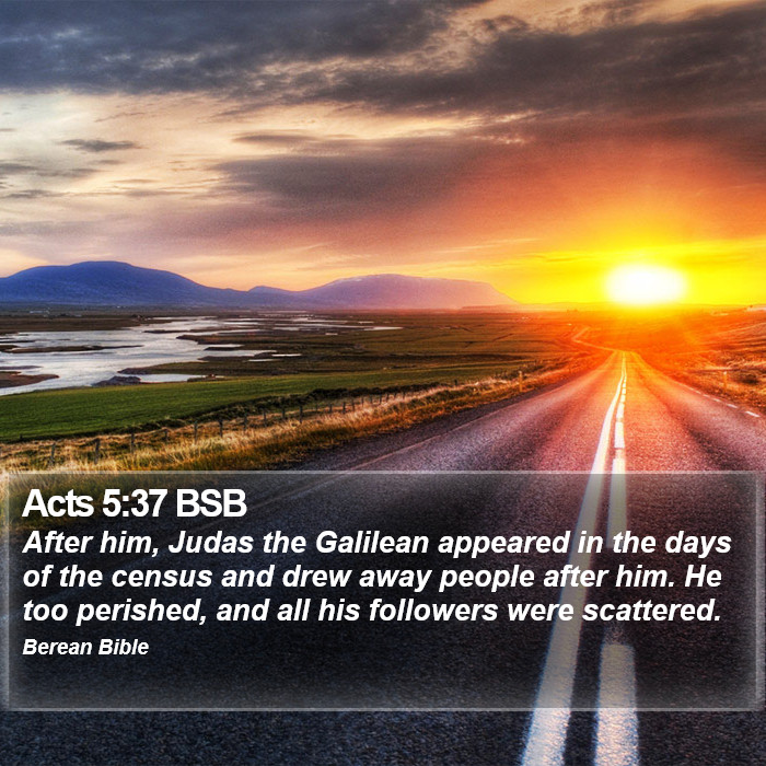 Acts 5:37 BSB Bible Study