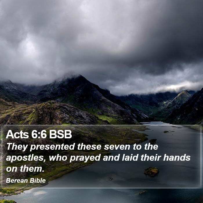 Acts 6:6 BSB Bible Study