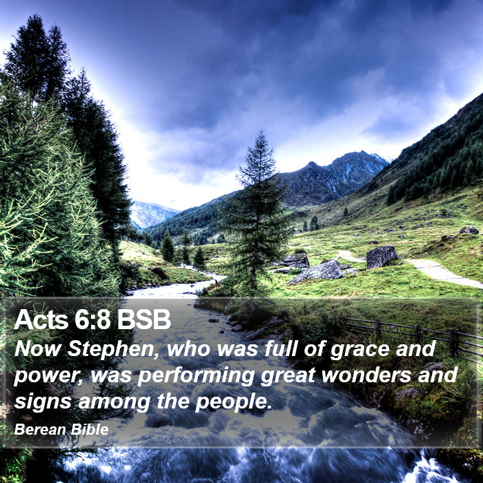 Acts 6:8 BSB Bible Study