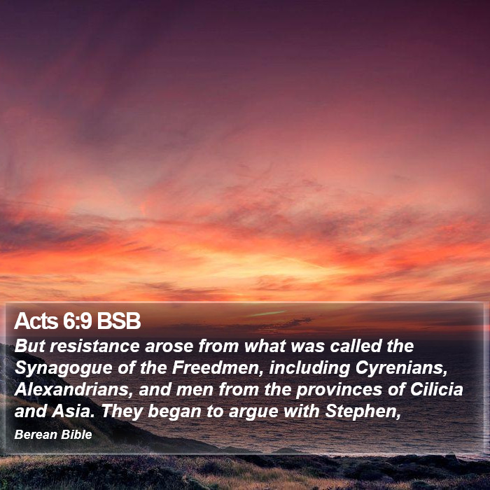 Acts 6:9 BSB Bible Study