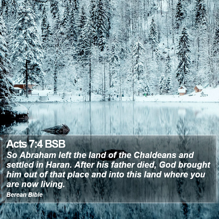 Acts 7:4 BSB Bible Study