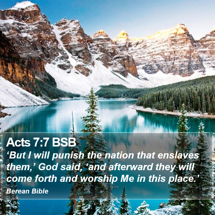 Acts 7:7 BSB Bible Study