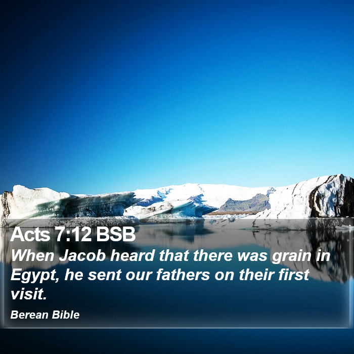 Acts 7:12 BSB Bible Study