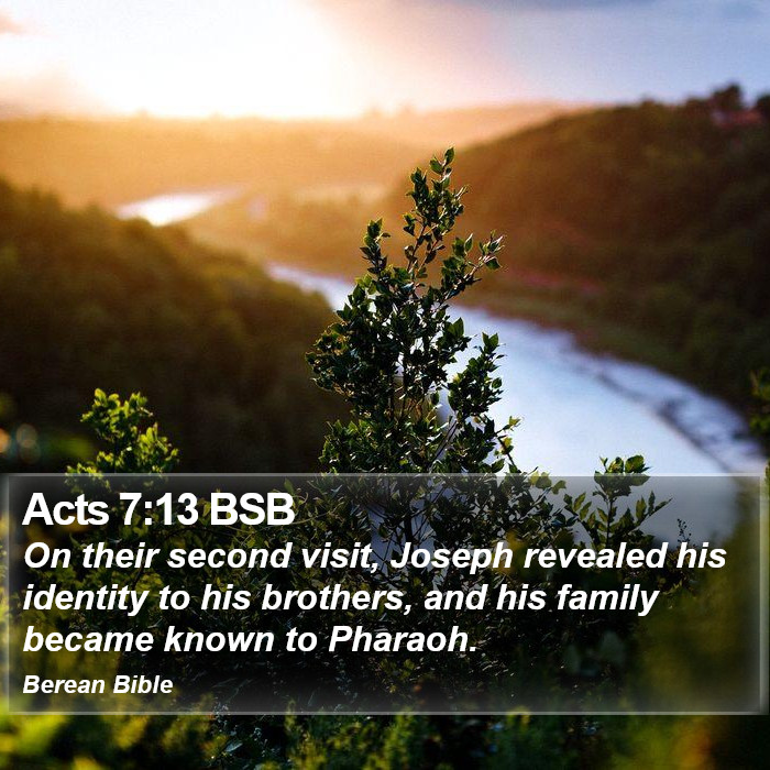 Acts 7:13 BSB Bible Study