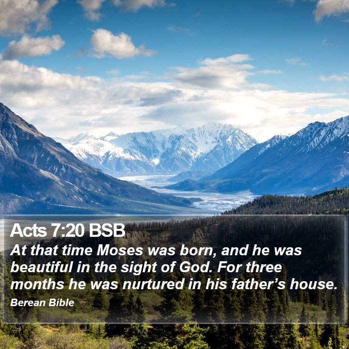 Acts 7:20 BSB Bible Study