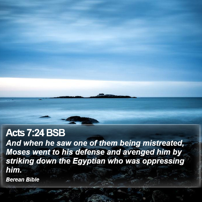 Acts 7:24 BSB Bible Study