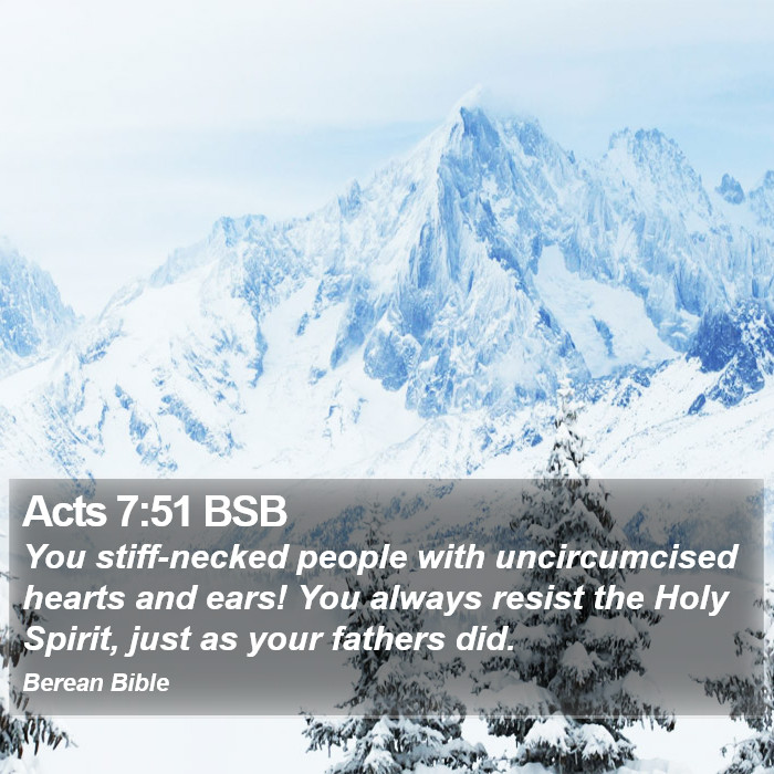 Acts 7:51 BSB Bible Study