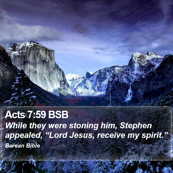 Acts 7:59 BSB Bible Study