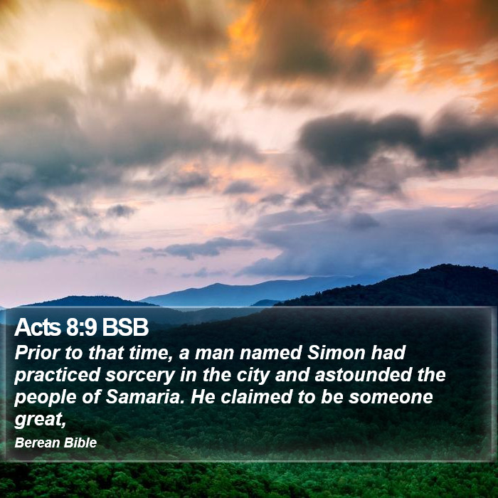 Acts 8:9 BSB Bible Study