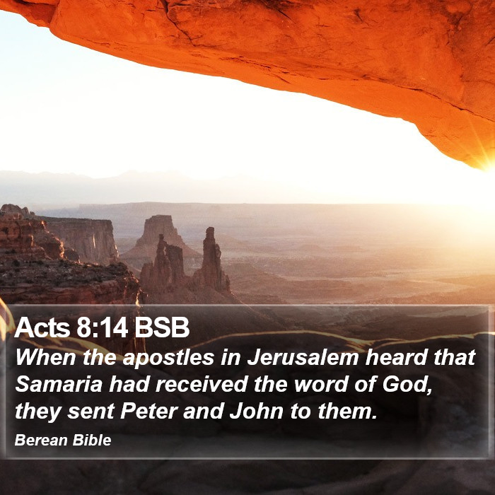 Acts 8:14 BSB Bible Study