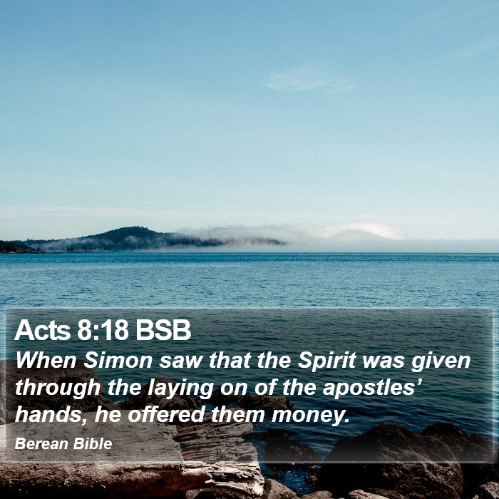 Acts 8:18 BSB Bible Study