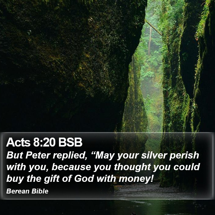 Acts 8:20 BSB Bible Study