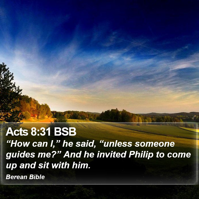 Acts 8:31 BSB Bible Study