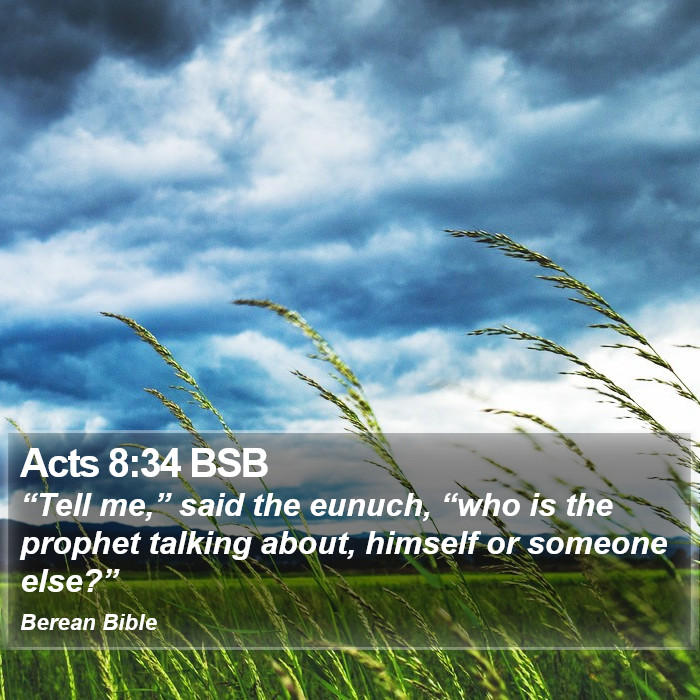 Acts 8:34 BSB Bible Study