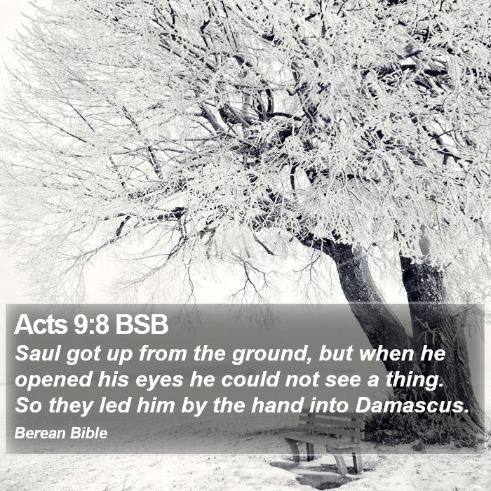 Acts 9:8 BSB Bible Study